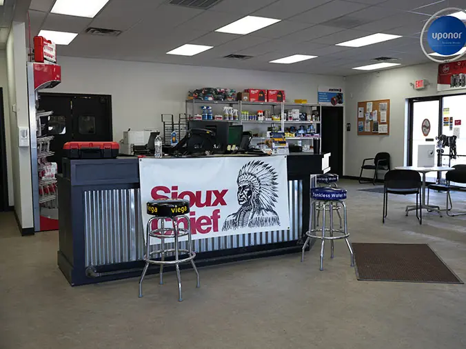 Sioux Chief counter in Hajoca Plumbing Supply Tulsa