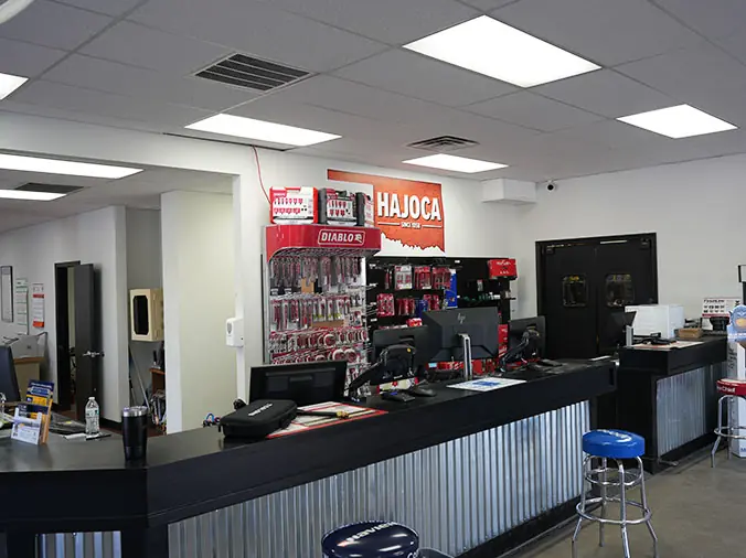 PLumbing tool counter at Hajoca Plumbing Supply Tulsa